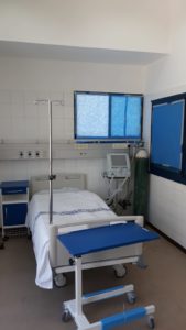 Renovated storage room in the Jordanian Field Hospital in Gaza.