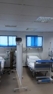 Renovated storage room in the Jordanian Field Hospital in Gaza.