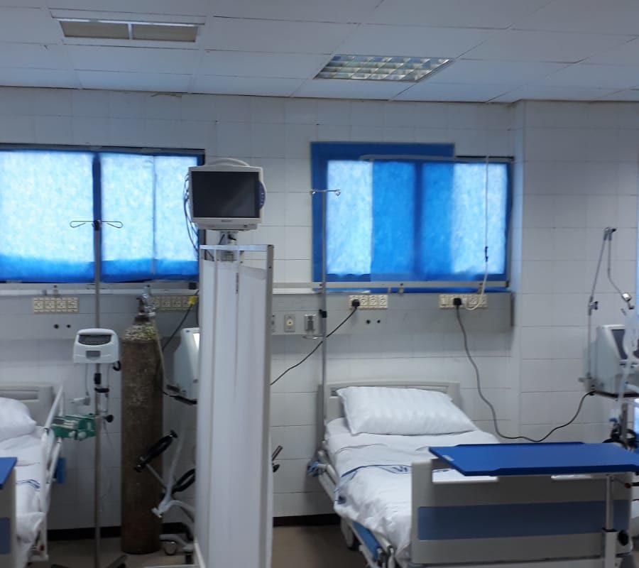 Renovated storage room in the Jordanian Field Hospital in Gaza.