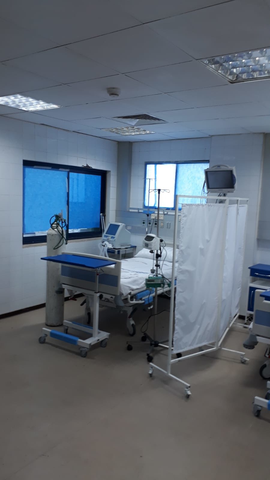 Renovated storage room in the Jordanian Field Hospital in Gaza.