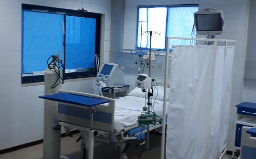 Renovated storage room in the Jordanian Field Hospital in Gaza.