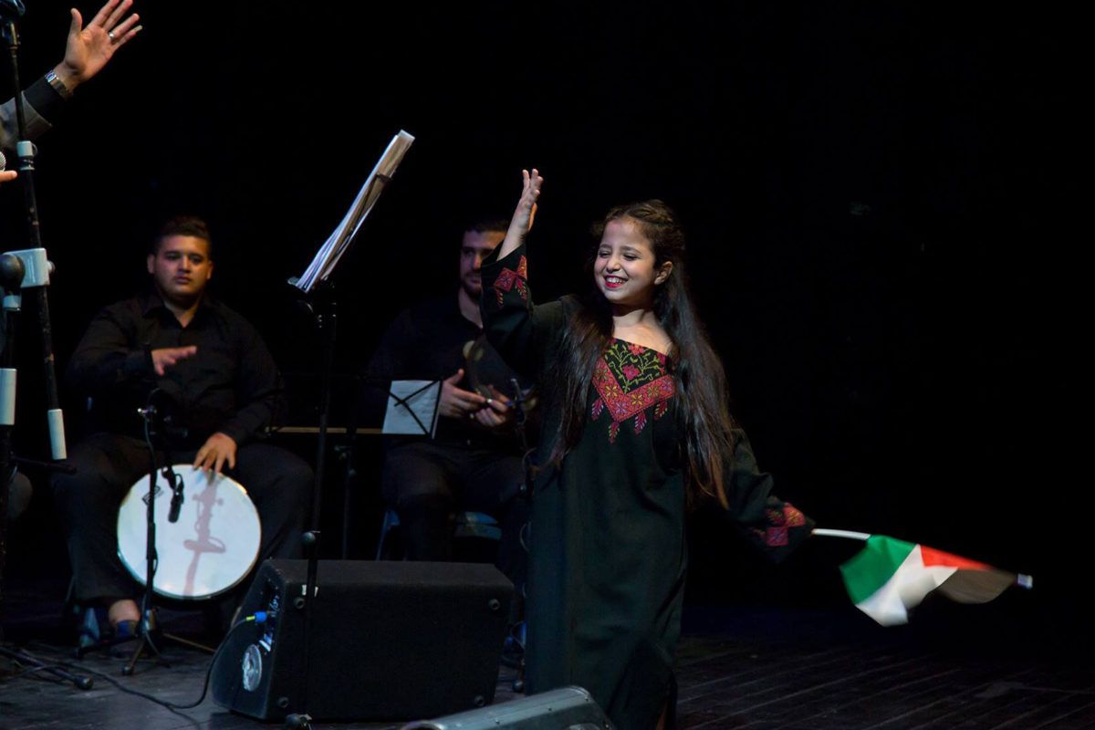 Palestinian children embrace their culture at concert in Jerusalem.