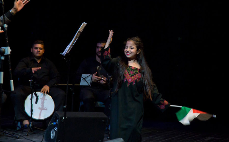 Palestinian children embrace their culture at concert in Jerusalem.
