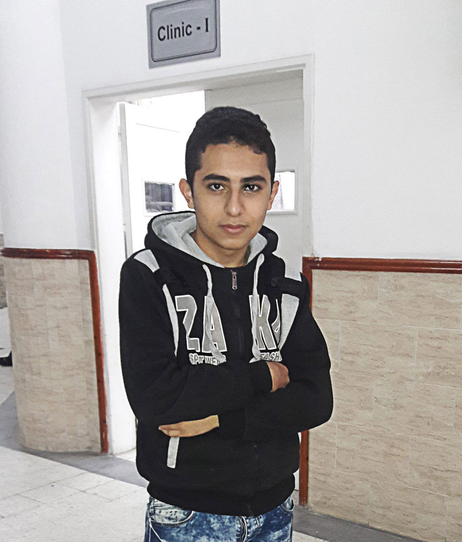 Ibrahim studies dentistry in Gaza.