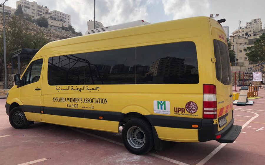 New bus for Palestinian children and adults with special needs.