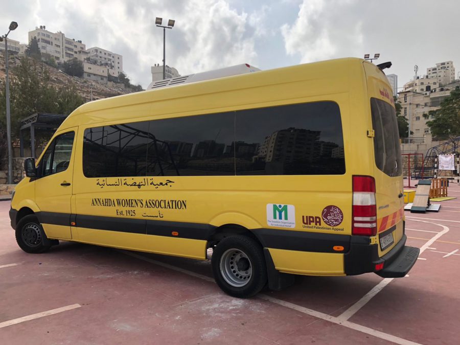 New bus for Palestinian children and adults with special needs.