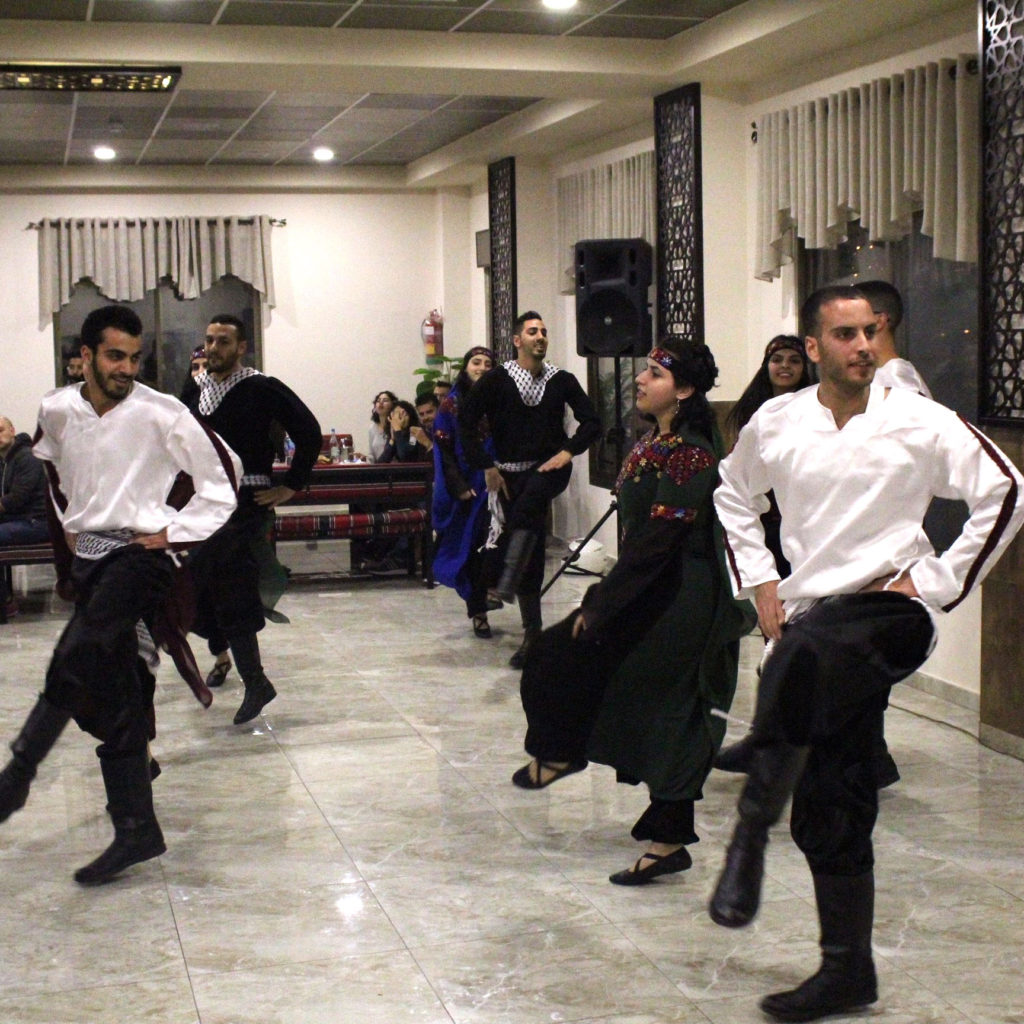 Dabke dancers in the West Bank.