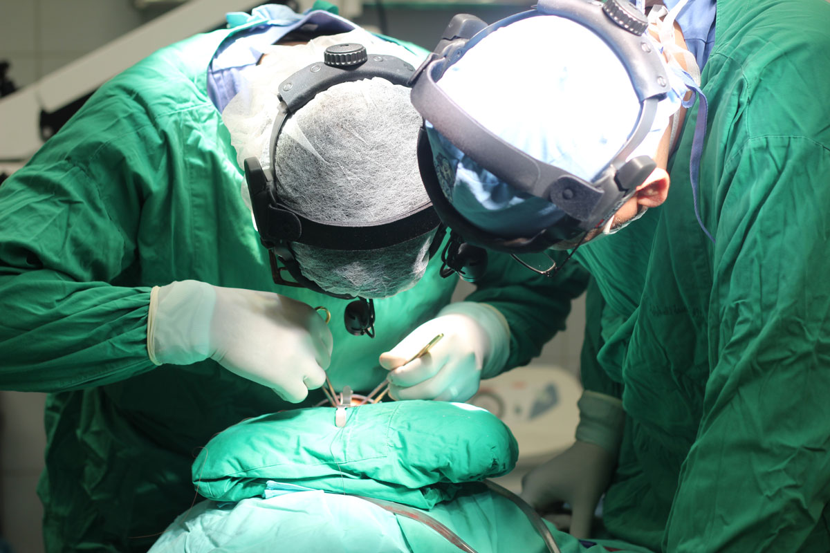 ELP Surgeons perform surgery on a child.