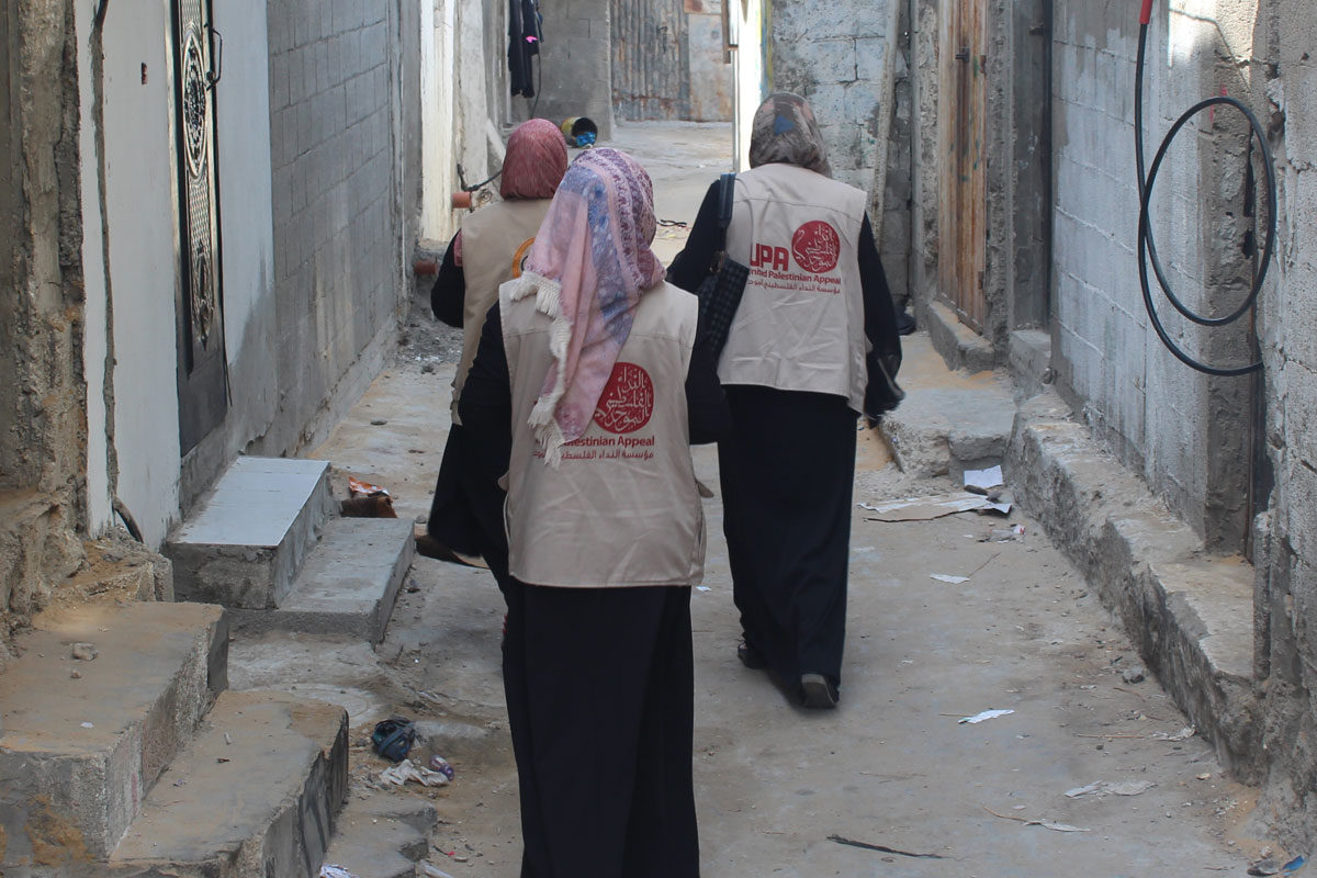 MHPs walking in Gaza.