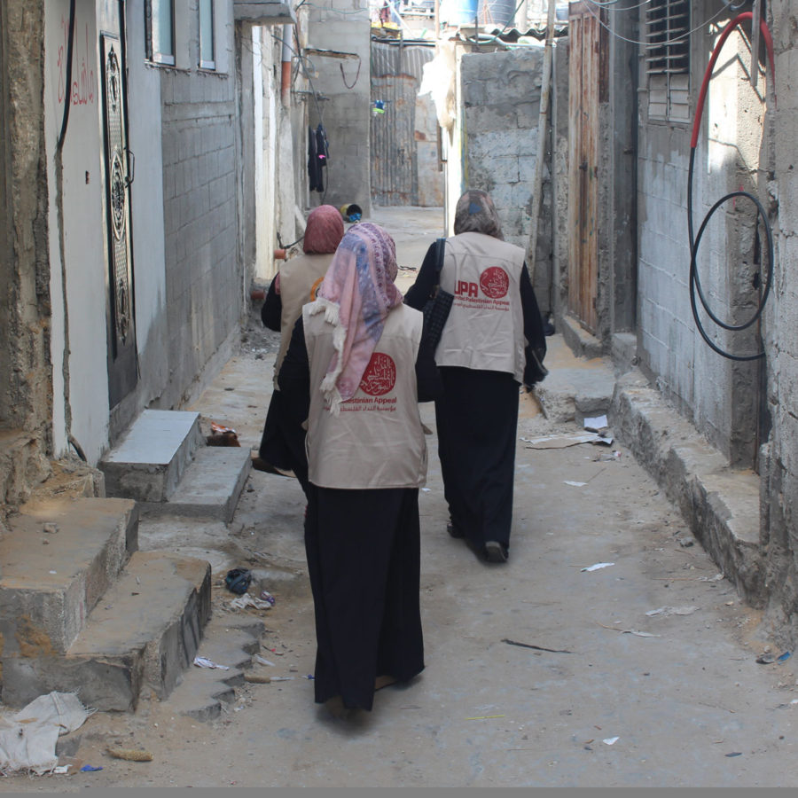 MHPs walking in Gaza.