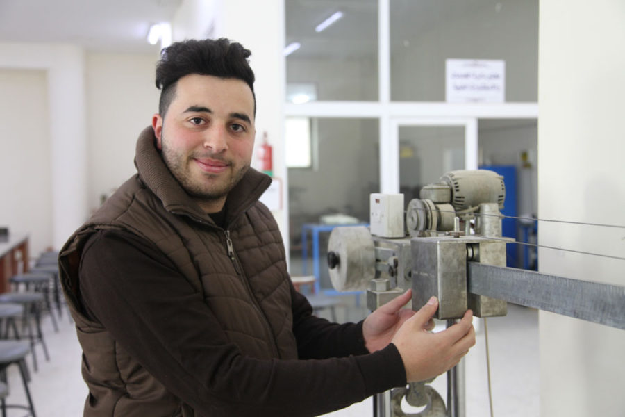 Yousef, a student in Palestine