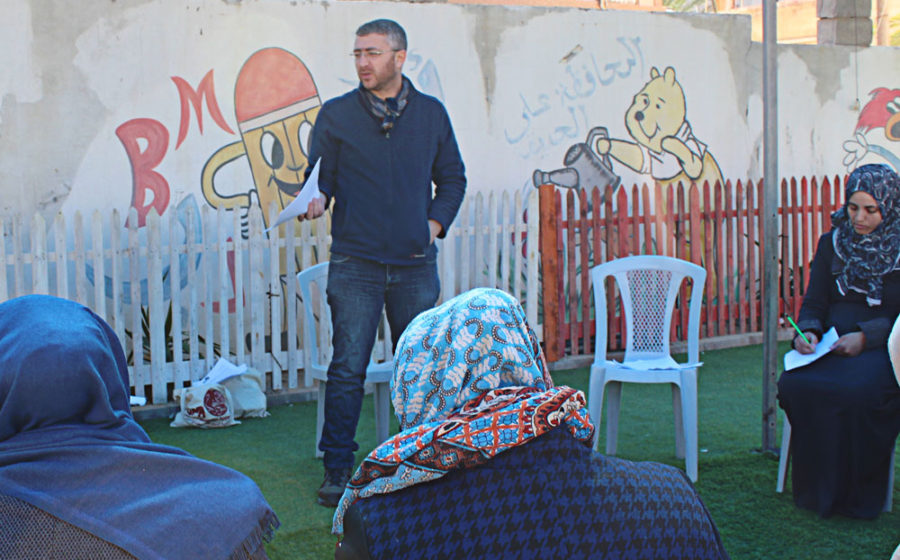 Khader, a mental health practitioner in Gaza