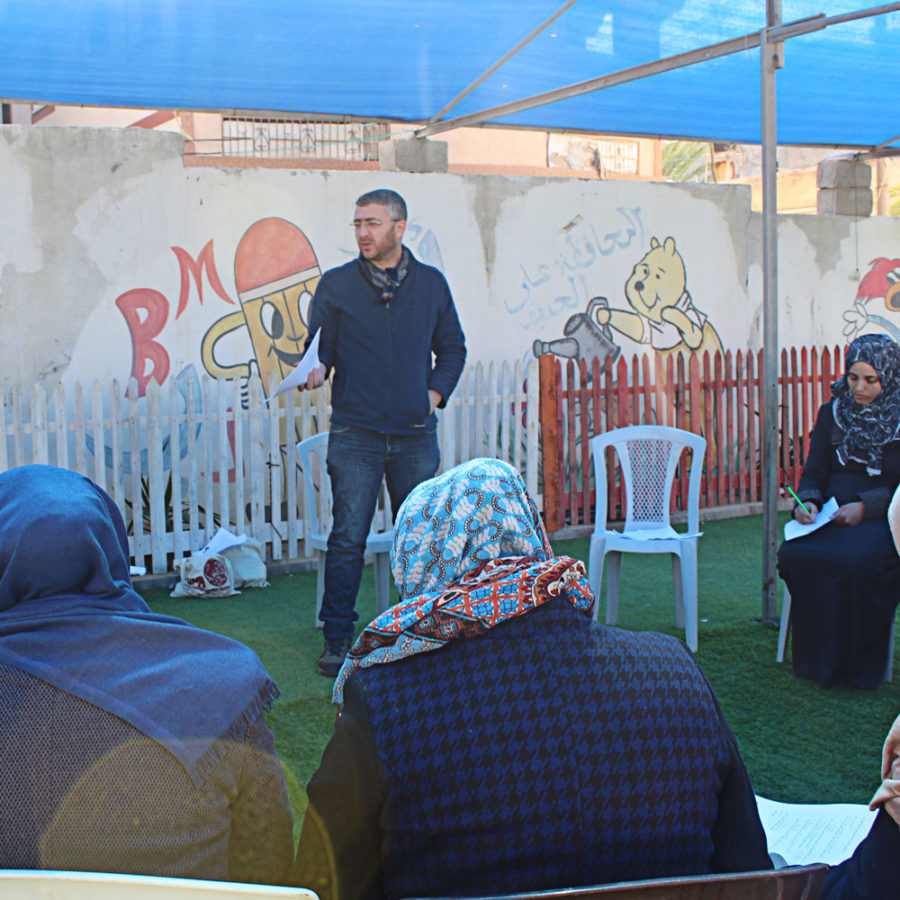 Khader, a mental health practitioner in Gaza